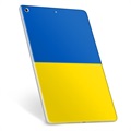 Coque iPad 10.2 2019/2020/2021 en TPU Drapeau Ukraine - Jaune et bleu clair