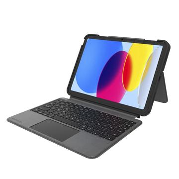 Étui pour clavier iPad (2022) 4smarts 2-en-1 Solid Smart Connect - Graphite