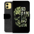 Étui Portefeuille Premium iPhone 11 - No Pain, No Gain