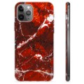 Coque iPhone 11 Pro Max en TPU - Marbre Rouge