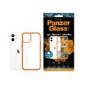 Coque iPhone 12 Mini Antibacterienne PanzerGlass ClearCase - Orange / Clair