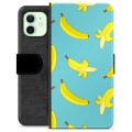 Étui Portefeuille Premium iPhone 12 - Bananes