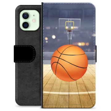 Étui Portefeuille Premium iPhone 12 - Basket-ball