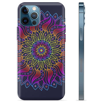 Coque iPhone 12 Pro en TPU - Mandala Coloré