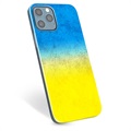 Coque iPhone 12 Pro en TPU Drapeau Ukraine - Bicolore