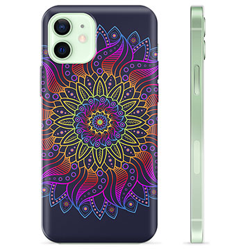 Coque iPhone 12 en TPU - Mandala Coloré