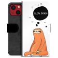 Étui Portefeuille Premium iPhone 13 Mini - Slow Down