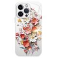 Coque hybride iPhone 13 Pro Max Bouquet de fleurs - Blanche