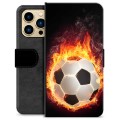 Étui Portefeuille Premium iPhone 13 Pro Max - Ballon Enflammé
