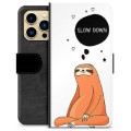 Étui Portefeuille Premium iPhone 13 Pro Max - Slow Down