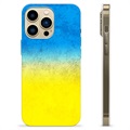 Coque iPhone 13 Pro Max en TPU Drapeau Ukraine - Bicolore