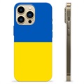 Coque iPhone 13 Pro Max en TPU Drapeau Ukraine - Jaune et bleu clair