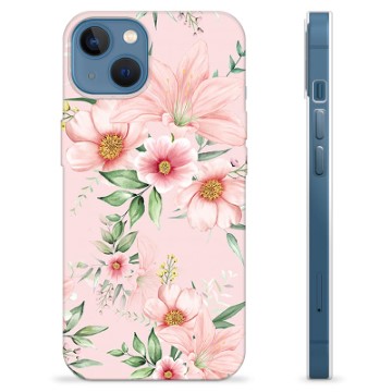 Coque iPhone 13 en TPU - Fleurs à L\'aquarelle