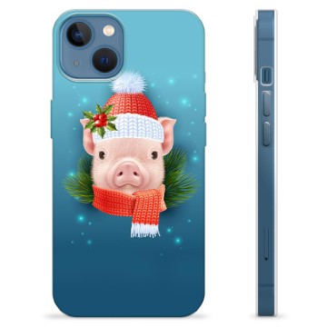 Coque iPhone 13 en TPU - Cochonnet d\'Hiver