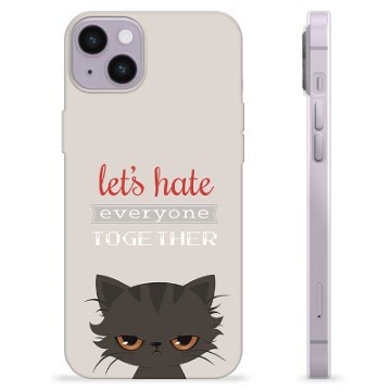 Coque iPhone 14 Plus en TPU - Chat en Colère