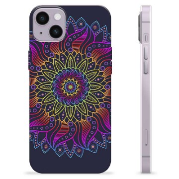 Coque iPhone 14 Plus en TPU - Mandala Coloré