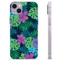 Coque iPhone 14 Plus en TPU - Fleurs Tropicales