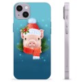 Coque iPhone 14 Plus en TPU - Cochonnet d'Hiver