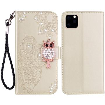 Etui iPhone 14 Pro Max Owl Rhinestone