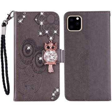 Etui iPhone 14 Pro Max Owl Rhinestone