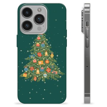 Coque iPhone 14 Pro en TPU - Sapin de Noël