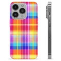 Coque iPhone 14 Pro en TPU - Chemise en Flanelle