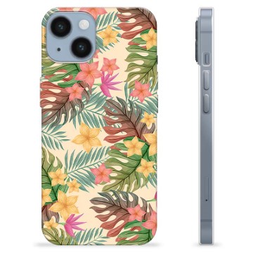 Coque iPhone 14 en TPU - Fleurs Roses