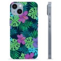 Coque iPhone 14 en TPU - Fleurs Tropicales