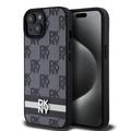 Coque pour iPhone 15 DKNY Checkered Pattern and Stripe