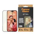 Protection d'écran iPhone 15 PanzerGlass EyeCare Ultra-Wide Fit EasyAligner - Bordure noire