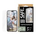 Protecteur d'écran en verre trempé iPhone 15 Plus/16 Plus PanzerGlass Safe Ultra-Wide Fit - 9H - Clair