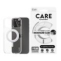 Coque iPhone 15 Plus PanzerGlass Care Kickstand - Compatible MagSafe - Argente