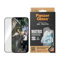 Protection d'écran PanzerGlass Matrix D3O UWF pour iPhone 15 Plus avec AlignerKit - Bord Noir