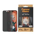 Protecteur d'Écran iPhone 15 Plus PanzerGlass Ultra-Wide Fit Privacy EasyAligner - Bord Noir