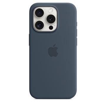 Coque iPhone 15 Pro en Silicone avec MagSafe Apple MT1D3ZM/A - Bleu Orage