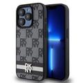 Coque iPhone 15 Pro DKNY Motif à carreaux et rayures