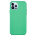 Coque iPhone 15 Pro en Silicone Liquide - Menthe