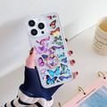 Coque iPhone 15 Pro Max en TPU Papillon avec support d'anneau - coloré