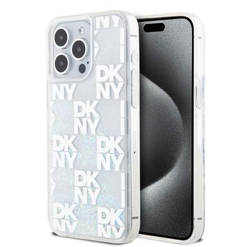 Coque iPhone 15 Pro Max DKNY Liquid Glitter Checkered Pattern