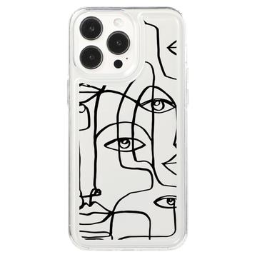 Coque iPhone 15 Pro Max en TPU Fashion - Portrait abstrait