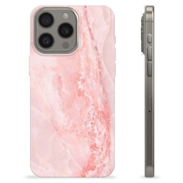 Coque iPhone 15 Pro Max en TPU - Marbre Rose