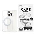 Coque iPhone 15 Pro PanzerGlass Care Kickstand - Compatible MagSafe - Argente