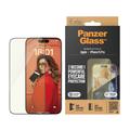 Protection d'écran iPhone 15 Pro PanzerGlass EyeCare Ultra-Wide Fit EasyAligner - Bordure noire