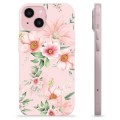 Coque iPhone 15 en TPU - Fleurs à L'aquarelle