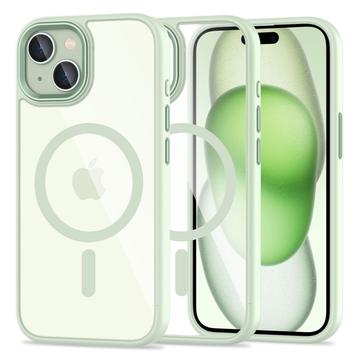 Coque iPhone 15 Tech-Protect Magmat - Compatible MagSafe - Vert / Transparente