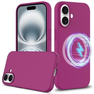 Coque iPhone 16 en Silicone Liquide - Compatible MagSafe - Violete