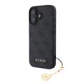 Coque Hybride iPhone 16 Plus Guess 4G Charms Collection - Grise