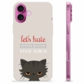 Coque iPhone 16 Plus en TPU - Chat en Colère