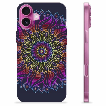 Coque iPhone 16 Plus en TPU - Mandala Coloré