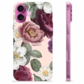 Coque iPhone 16 Plus en TPU - Fleurs Romantiques